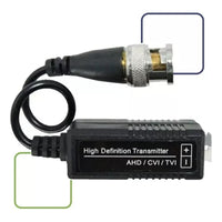 Video Balun Pasivo Para Cámaras Cctv Hd/full Hd Negro