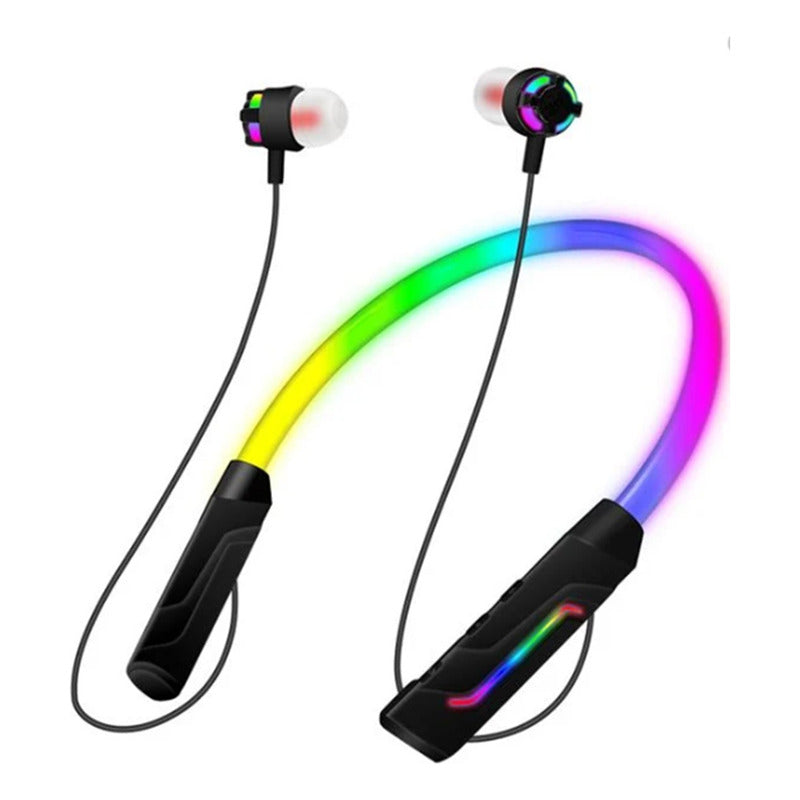 Audífonos deportivo bluetooth de cuello con luces led MSL-300