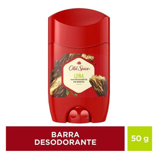 Desodorante Barra Old Spice Leña 50g Fragancia Menta