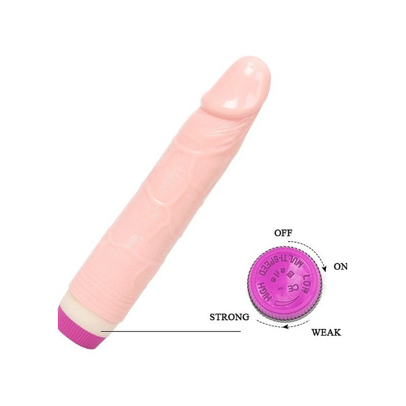 Vibrador Dildo Consolador Pene Venoso Realista Waves Of Pleasure Piel