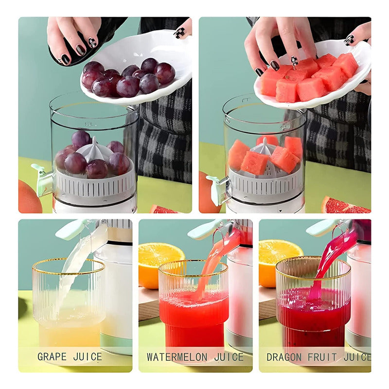 Exprimidor Inalámbrico + Jarra 2 Litros 4 Vasos Refrigerante