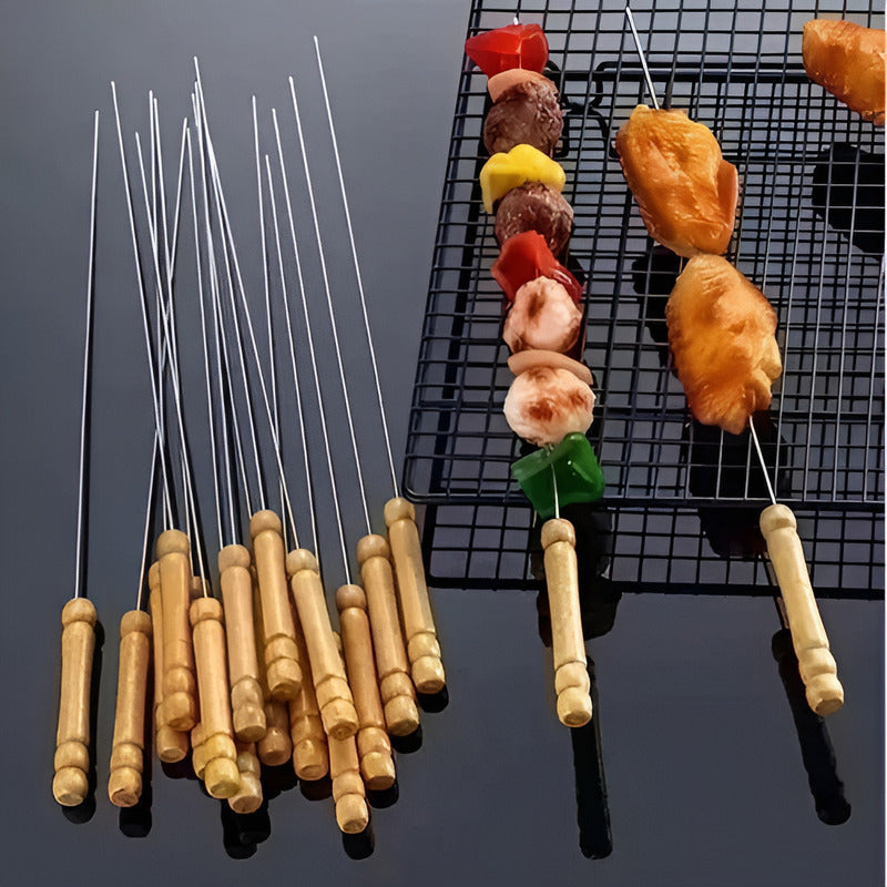 X50 Pinchos Anticuchos Brochetas Asados Fierros Barbacoa