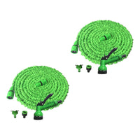 X2 Manguera Jardín Retráctil Flexible Expandible 15 Metros