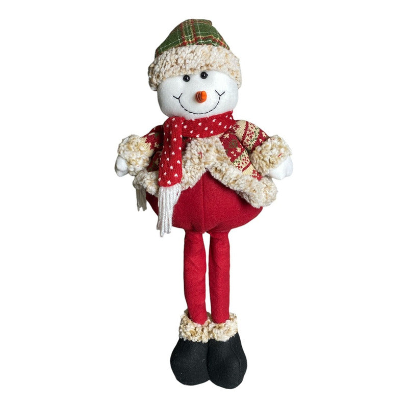 Pack 2 Monos Patas Largas Adorno Navidad Decoración Pascuero
