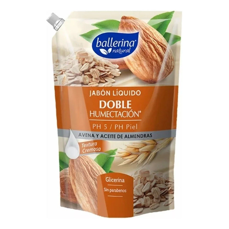 X2 Jabón Líquido Ballerina Natural 750 Ml Jabón Humectante