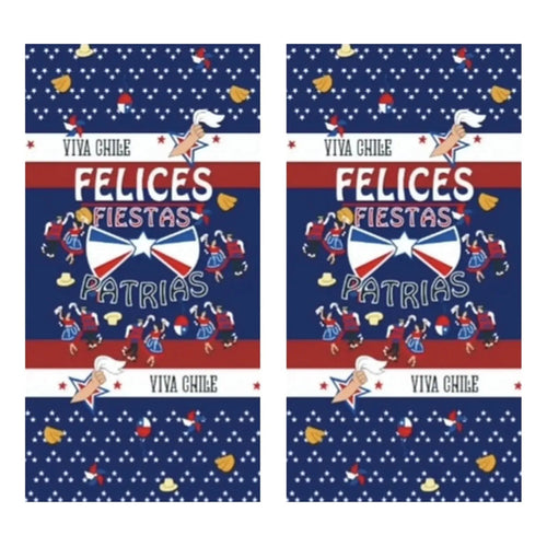 X2 Funda De Puerta Decoración Fechas Patrias 100x210cm M3