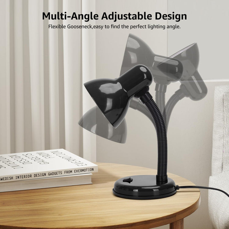 Lampara Escritorio Cuello Flexible Lampara Velador Lectura