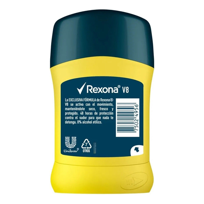 Desodorante Barra Rexona Men Stick Antitranspirante V8 50g Neutra