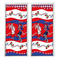 X2 Funda De Puerta Decoración Fechas Patrias 100x210cm M5