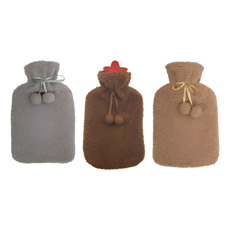 Pack2 Guatero Premium Goma Caucho 2000ml + Funda Polar Calor