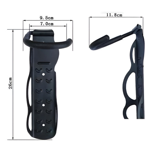 Kit De Soporte De Pared Para Bicicleta Con Gancho De Bicicleta De Color Negro