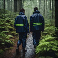 X2 Traje Lluvia Impermeable Protector Lluvia Moto Bicicleta Azul Oscuro U