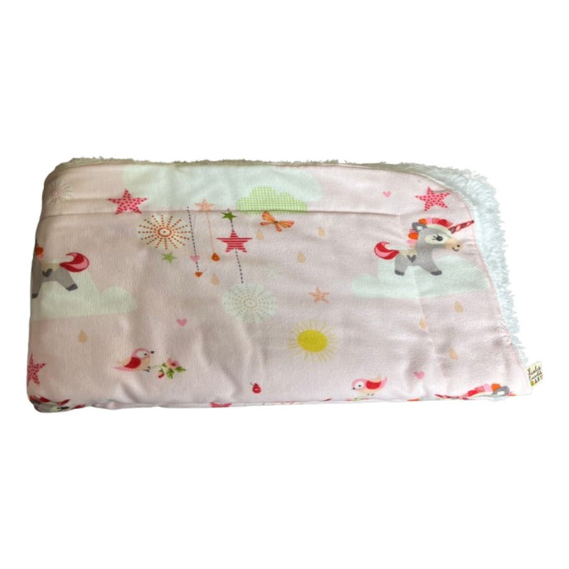 Manta Bebe Infantil + Almohada Cobija Suave Bebe Diseños