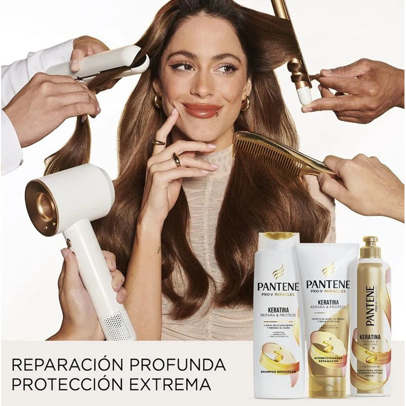 Pack Pantene Keratina Shampoo 300ml + Acondicionador 250ml