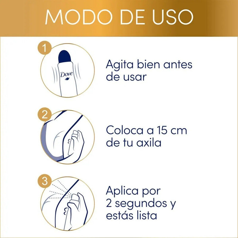 X2 Desodorante Dove Spray Aerosol Granada Verbena 72h 150ml Granada