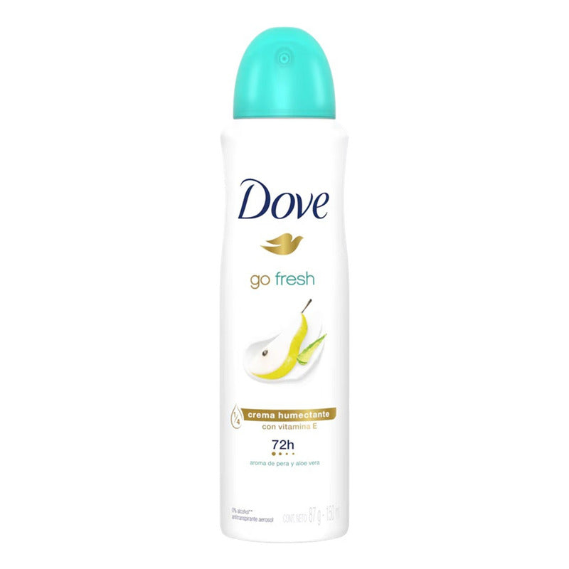 X3 Desodorante Dove Spray Aerosol Pera Aloe Vera 72h 150ml Pera