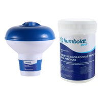 Dosificador Flotante + Tabletas De Cloro Triple Acc Humboldt