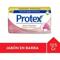 Pack X6 Jabón Barra Protex 125gr Antibacterial Omega 3