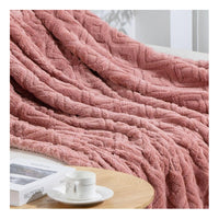Frazada Texturizada Con Chiporro Manta Sherpa 150x200cm