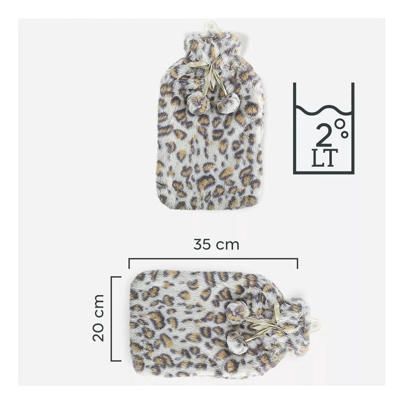 Guatero Premium Goma Caucho 2000ml + Funda Polar Calor