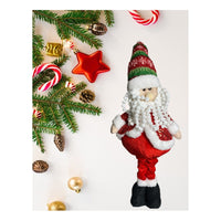 Pack 2 Monos Patas Largas Adorno Navidad Decoración Pascuero