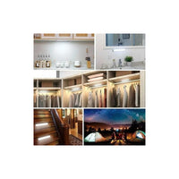 X5 Luz Barra Led 20cm Sensor Movimiento Ahorro Energia Hogar Blanco