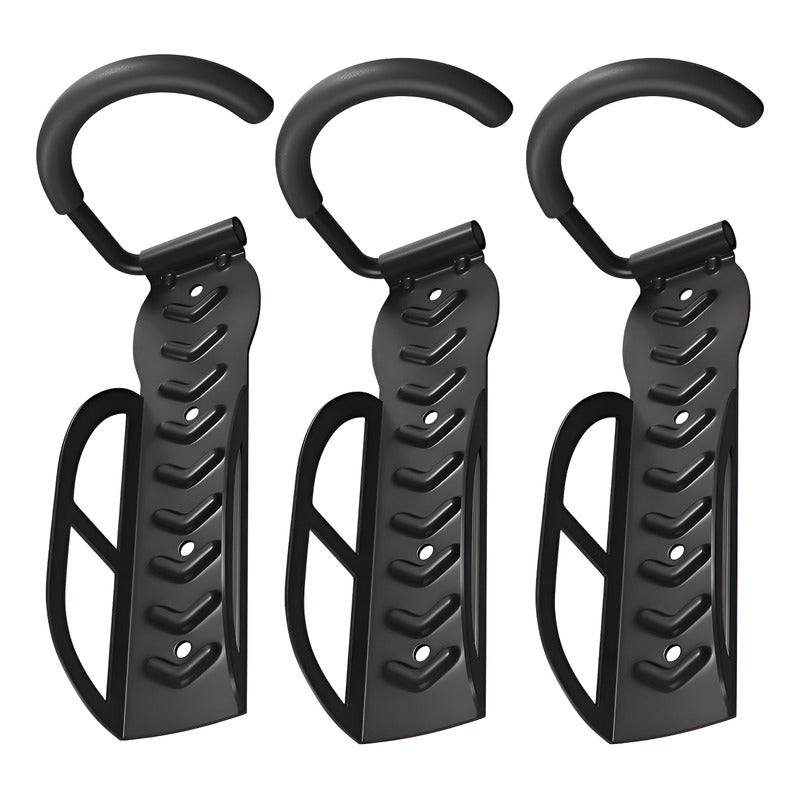 Pack X3 Porta Bicicleta Para Pared Gancho Colgador Bicicleta Negro