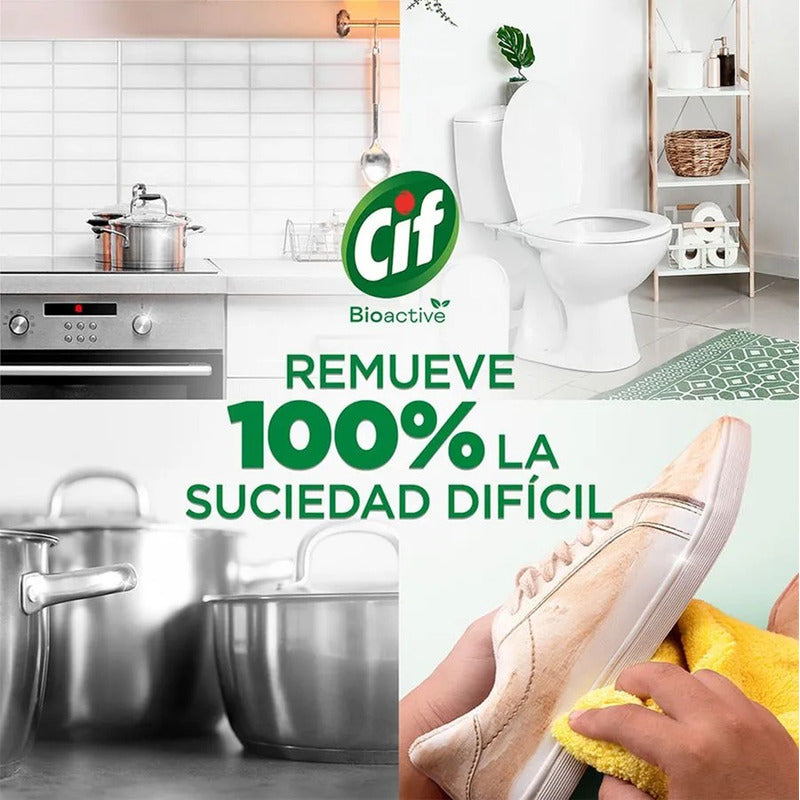 Pack X4 Limpiador Crema Multiuso Cif Limón 750g