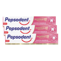 X3 Pasta Dental Pepsodent Integral 18h Dientes Sensibles 75g