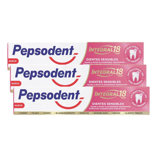 X3 Pasta Dental Pepsodent Integral 18h Dientes Sensibles 75g