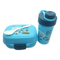 Tupper Contenedor Lonchera Escolar + Botella D Agua Luch Box