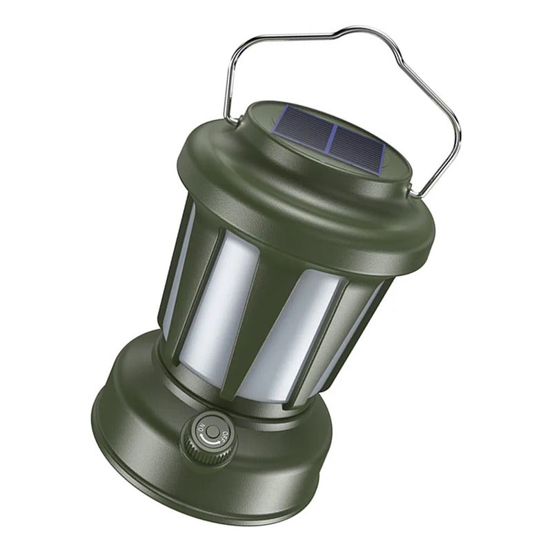 X2 Lampara De Camping Con Energía Solar Recargable Usb Verde