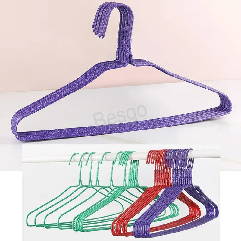 Ganchos Colgadores De Ropa Antideslizante 20 Unidades Percha Blanco