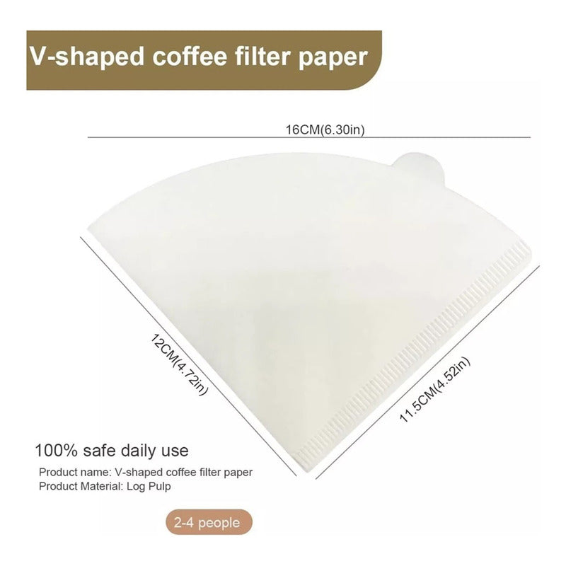 Filtro De Papel Para Cafetera Desechable Filtros Para Café
