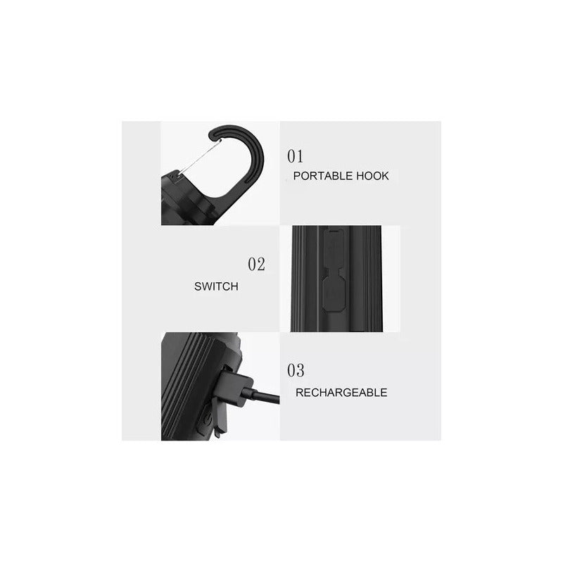 Ampolleta Foco Led Recargable Camping Usb Decoracion Portati