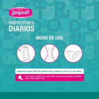 Protectores Diarios Ladysoft Clásicos Tela Suave 100unid