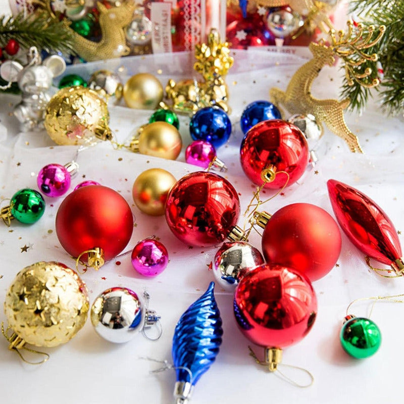 X6 Esferas Navideñas Decoración Navidad Hogar Adornos Árbol