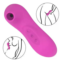 Masajeador Mini Vibrador Succionador Recargable Femenino