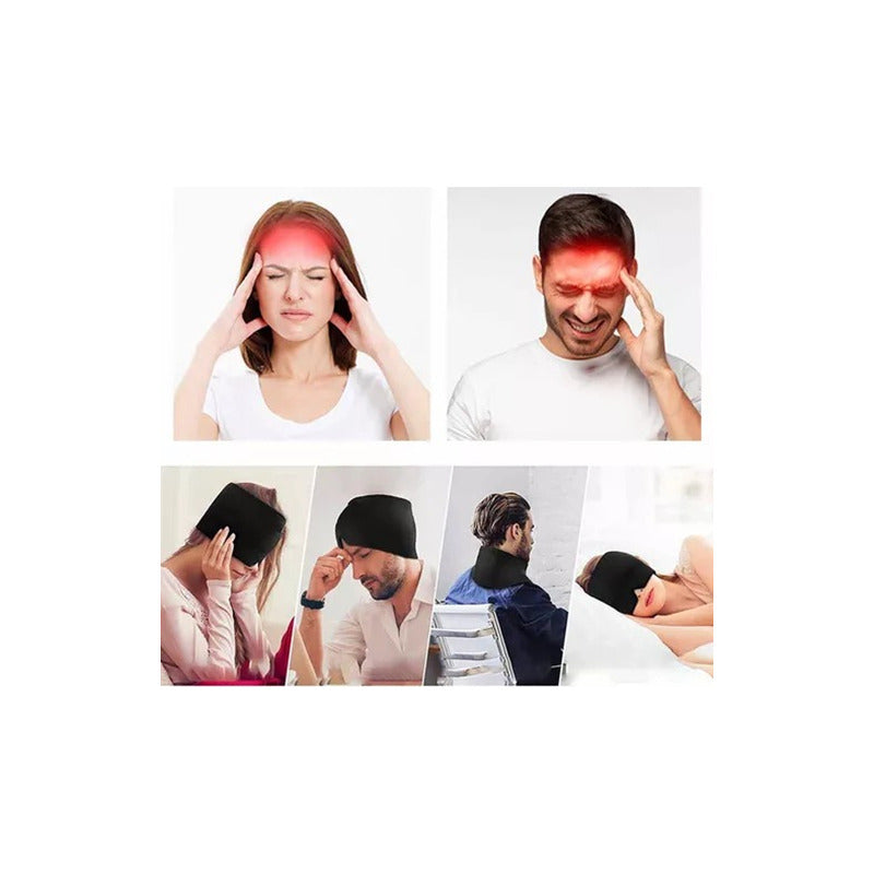 Gorro De Gel Alivio De Migraña Terapia De Frío. Dolor Cabeza