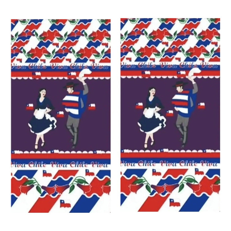 X2 Funda De Puerta Decoración Fechas Patrias 100x210cm M2