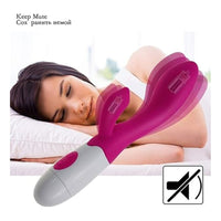 Vibrador Consolador Doble Regulable Sexshop Rabbit Silicona