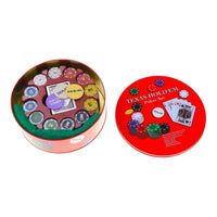 Set Juego Mesa Poker 240 Fichas Profesionales Paño Naipes