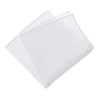 Pañuelo Blanco Cuadrado 28x28  Fiestas Patrias Cueca Chile Blanco Liso Estándar