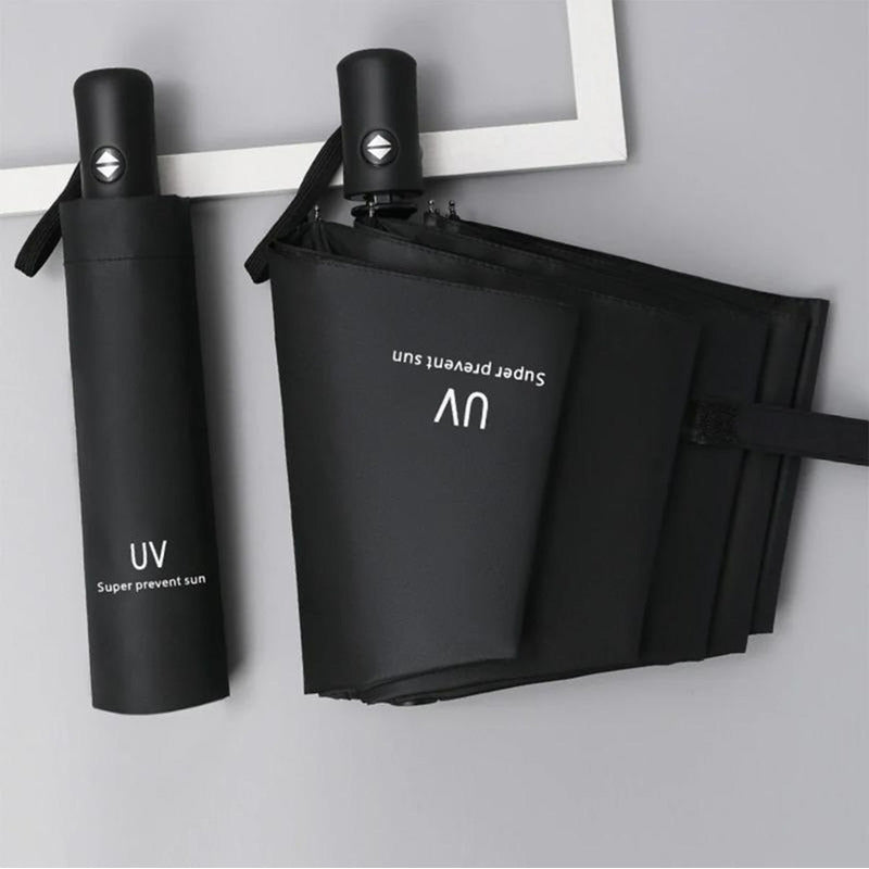 X2 Paraguas Uv Retractil Manual Sombrilla Bolsillo Portatil