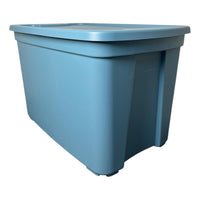 X3 Caja Organizadora Almacenamiento Megaforte 74.7 Litros Azul Lisa