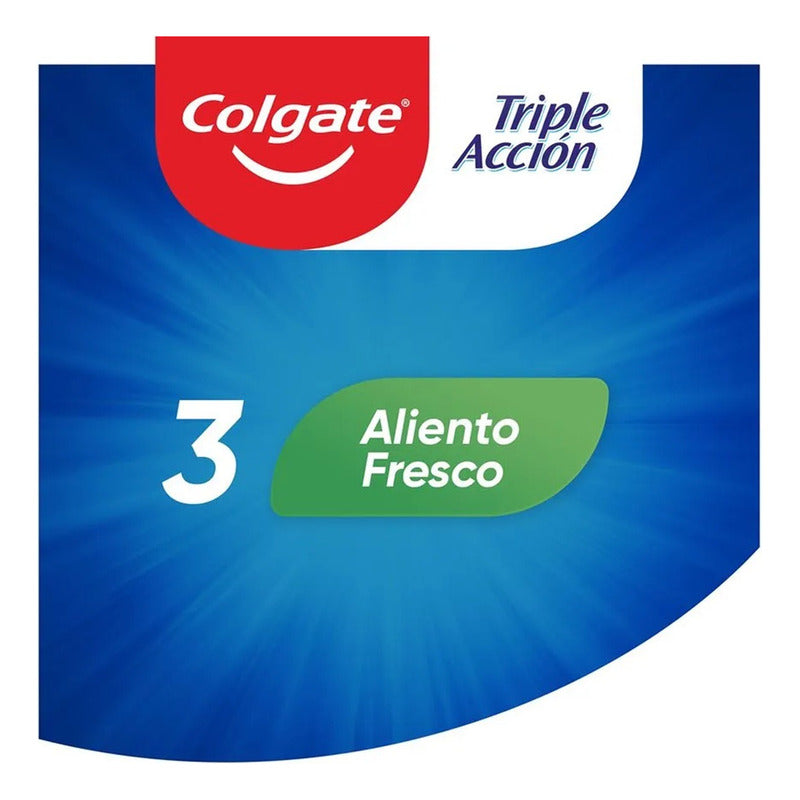 X6 Colgate Triple Accion Crema Dental 100ml Menta Original