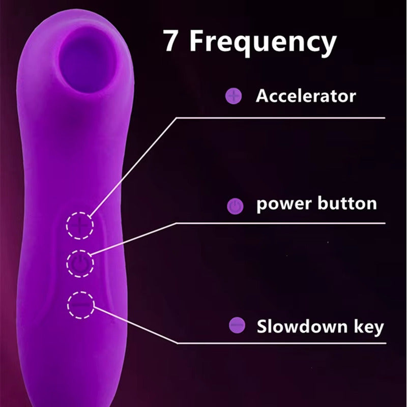 Masajeador Mini Vibrador Succionador Recargable Femenino