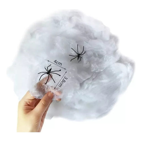 Telaraña Decoracion Halloween Araña Fiesta Decorativa Elasti