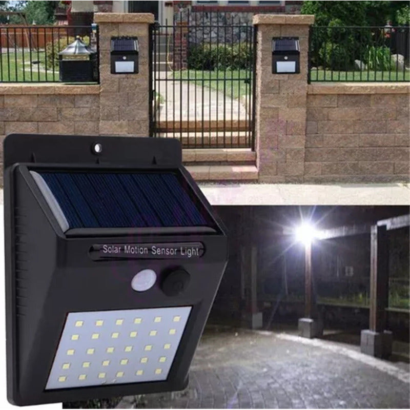 X3 Foco Exterior Luminaria Solar Led Lampara Farol Sensor