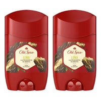 Pack X2 Desodorante Barra Old Spice Leña 50g Fragancia Menta Menta